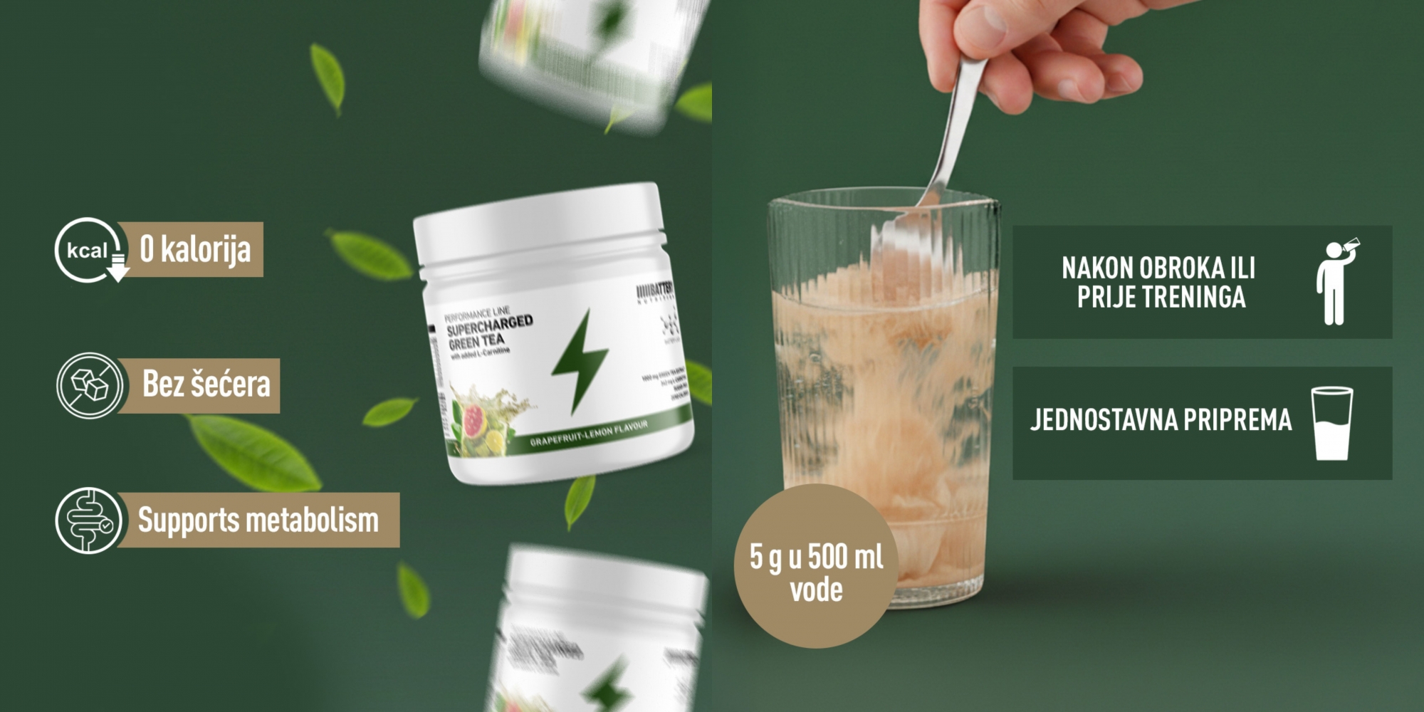 l carnitine prije treninga Zeleni čaj i L-karnitin: sinergija za podršku metabolizmu