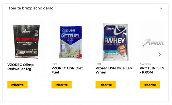 brezplaceno darilo