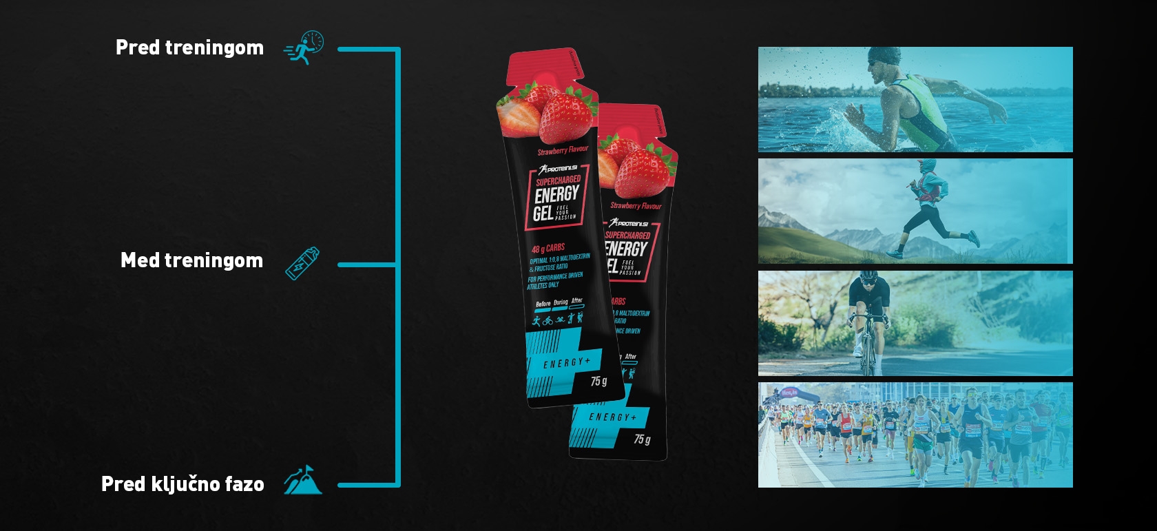 Energy Gel Strawberry line